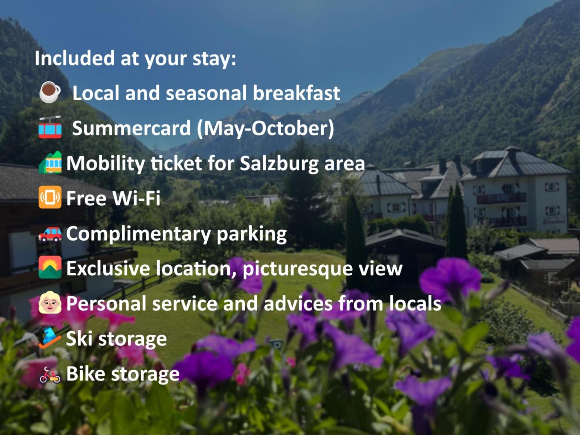 Pension Monika, Your B&B Including Summercard Kaprun Exterior photo
